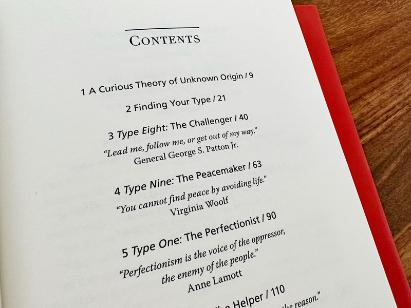 The Road Back to You - Interior - Table of Contents