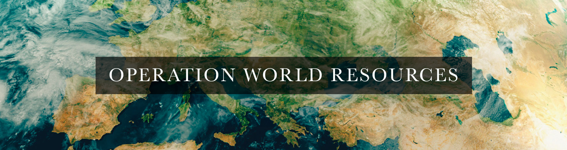 Operation World Resources