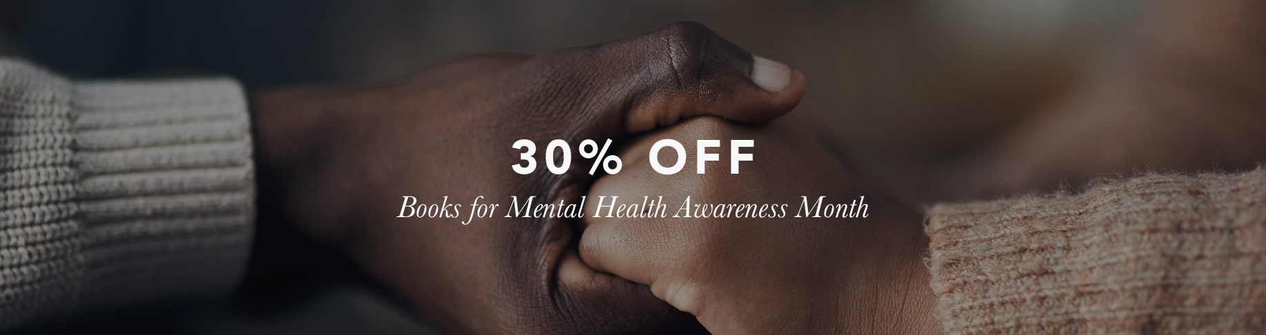 30% Off Books for Mental Health Awareness Month