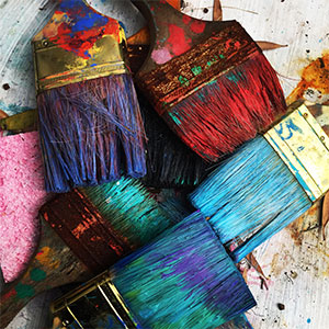 The Gift of Wonder - photo of colorful paintbrushes